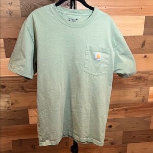 Carhartt Men's Mint Green Short Sleeve Shirt
